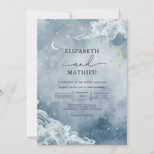 Convites Casamento de Sonho de Nuvem Celestial