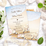Convites Casamento de Starfish Tropical Praia Moderna Elega<br><div class="desc">O nosso Convite para casamento de Starfish de Praia Tropical está certo para o seu casamento na praia. Impressiona com ondas sonoras,  praias arenosas e conchas encantadoras com estrelas-do-mar. Seus detalhes personalizados podem ser alterados no menu de detalhes.</div>