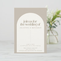 Casamento de Taupe Brown, Arca Elegante Moderna Mi