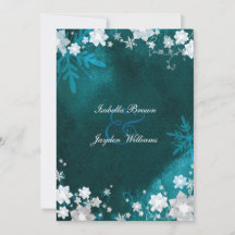 Casamento de Teal White Winter Bling