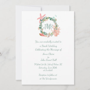 Convites Casamento de Tema de Praia, Graduação, Partido Náu