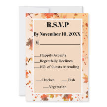 Casamento de Tema de Queda ou RSVP de Chás