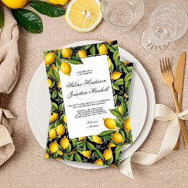 Convites Casamento de tema Lemon ou evento costeiro Amalfi