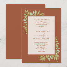 Casamento de Terracota com Folhagem Botânica
