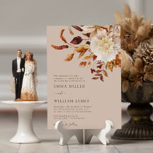 Casamento de Terracota em Aquarela Moderna de Outo