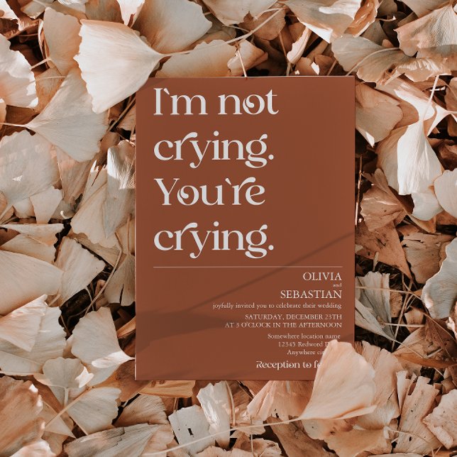 Convites Casamento de Terracotta com Tipografia Mínima Mode (Criador carregado)