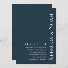 Convites Casamento de Texto Mínimo e Mínimo Impressionante