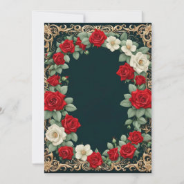 Convites Casamento de Texto Personalizado de Branco e Rosa 