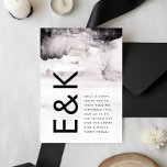 Convites Casamento de Tinta Negra Neutra de Gênero Moderno<br><div class="desc">Esta é parte de uma coleção - entre em contato conosco para obter mais informações ou opções adicionais,  cores e gradientes disponíveis</div>