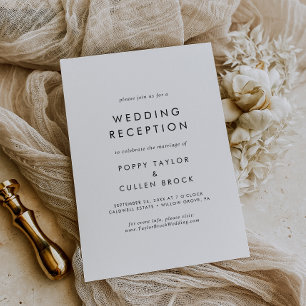 Convites Casamento de Tipografia Chic