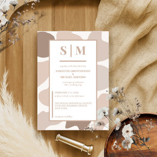 Convites Casamento de Tom Café Castanho