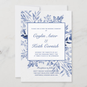 Convites Casamento de Toscânia Blue Greenery