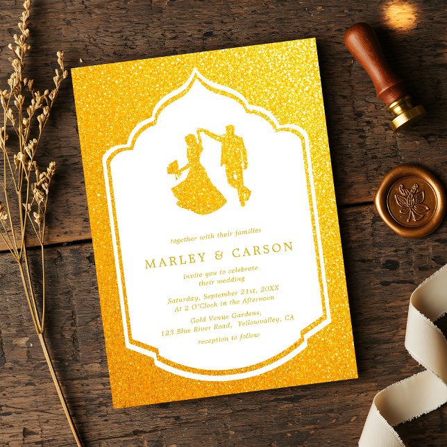 Convites Casamento de Trabalho de arte de Casal de Quadro D (Criador carregado)