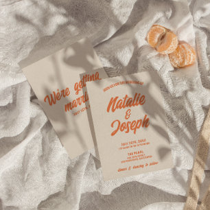 Convites Casamento de Trendy Funky com Brilho Colorido