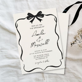 Convites Casamento de Trendy Na moda de Coquette com Arco d