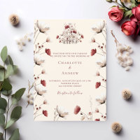 Casamento de vassoura de flor silvestre