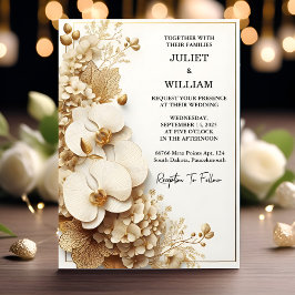 Convites Casamento de Vazio Elegante Clássico Simples e Lim