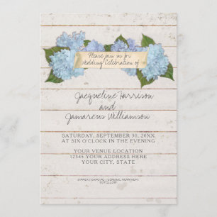 Convites Casamento de Verão BOHO Shiplap Wooden Conselho Hy