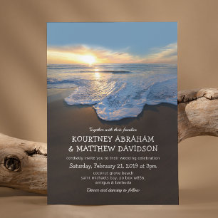 Convites Casamento de Verão de Ocean Beach