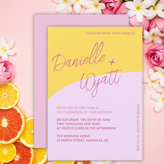 Convites Casamento de Verão italiano moderno (Criador carregado)