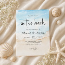 Casamento de Verão na Praia com Aquarela da Praia