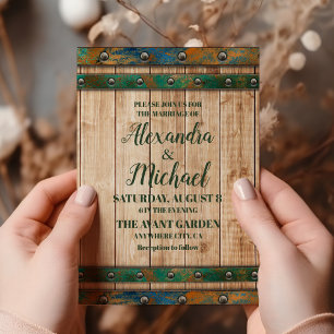 Convites Casamento de Vinha Chic Moderno