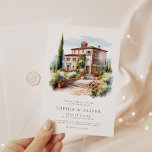 Convites Casamento de Vinha Elegante de Aquarela<br><div class="desc">Convite para Casamento de Vineyard Elegante de Aquarela</div>