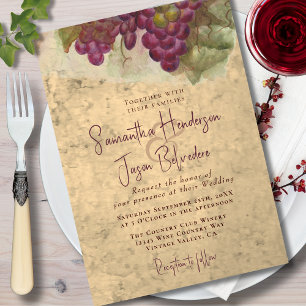 Convites Casamento de Vinha Rustic Vineyard