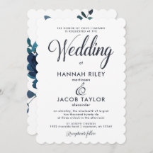 Casamento De Vintage Com Aquarela Azul Inspirada