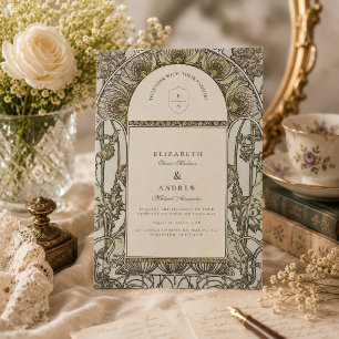 Convites Casamento de Vintage Garden Arch