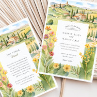 Casamento de Watercolor Toscânia
