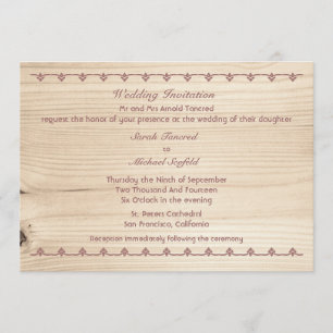Convites Casamento de Wooden
