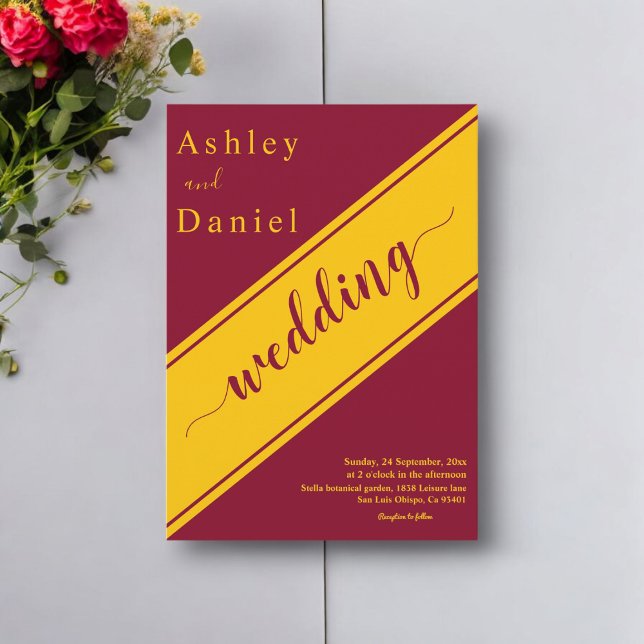 Convites Casamento Delicado E Dourado E Moderno Elegante (Criador carregado)