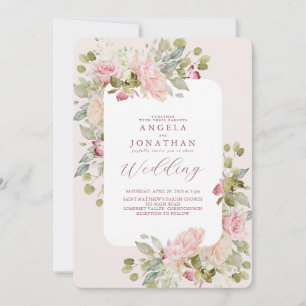 Convites Casamento Delicado Pastel Florals