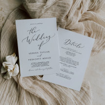 Casamento Delicado Preto Caligrafia Tudo Em Um