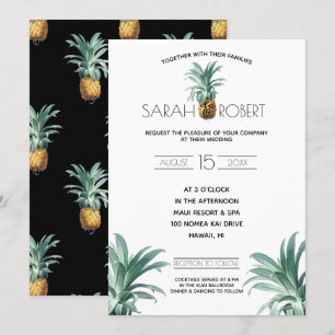 Convites Casamento Delight de Pineapple