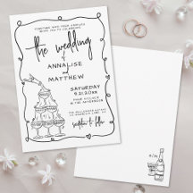 Casamento Desenhado à Mão com Toques Caprichosos