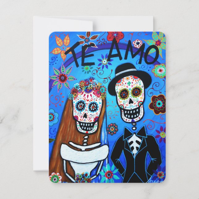 CONVITES CASAMENTO DIA DE LOS MUERTOS (Frente)