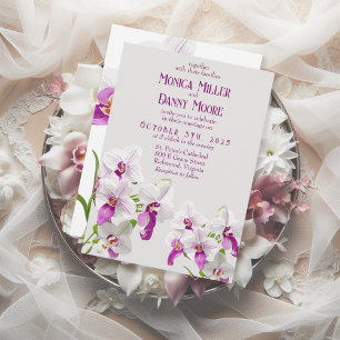 Convites Casamento Diário das Orquídeas Delicadas