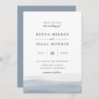 Casamento Dip Dye Blue Watercolor