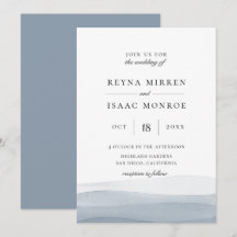 Casamento Dip Dye Blue Watercolor