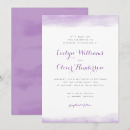 Convites Casamento Dip Lilac Watercolor