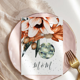 Convites Casamento Disco Floral Burnt Orange Terracota