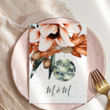 Casamento Disco Floral Burnt Orange Terracota