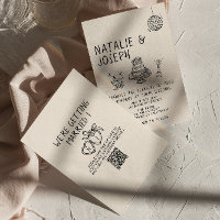 Casamento divertido de código QR do cake Quirky Su