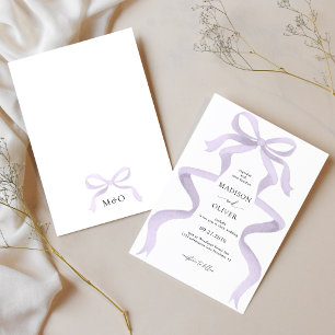 Convites Casamento do Arco Roxo Elegante Moderno