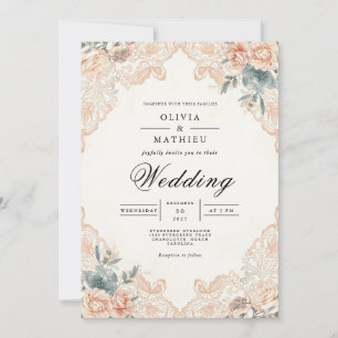 Convites Casamento do Arqueiro Apricot Blossom