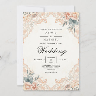 Convites Casamento do Arqueiro Apricot Blossom