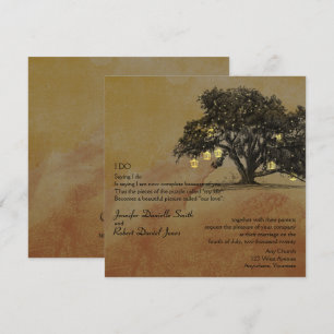 Convites Casamento do carvalho e da lanterna da queda