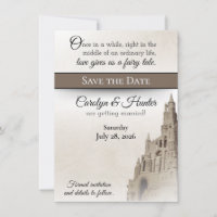 Casamento do Castelo de Fairytale Salve a Data